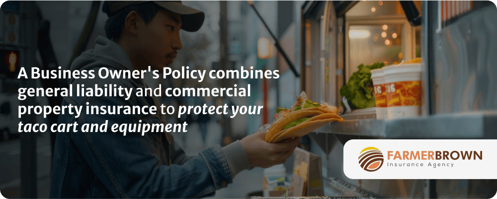 Business owners policy for taco cart