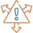 Insurance risk warning icon