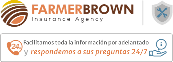 Farmer brown's contact information, Spanish.