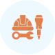 Construction equipment insurance icon