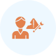 Business risk and damage protection icon