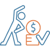 Person with money and a check mark icon