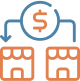 Business insurance payment icon