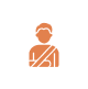 Restaurant insurance support icon
