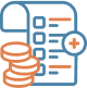 Restaurant insurance cost and coverage icon