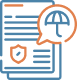 Insurance coverage review icon