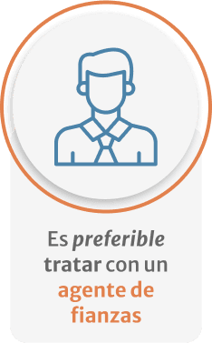 Es preferible trabajar con un agente de fianzas para obtener mejores condiciones y asesoría en bonos de garantía