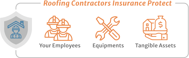 Roofing contractors insurance protect your employees, equipments and tangible assets