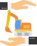 heavy-equipment Equipment/machinery coverage icon