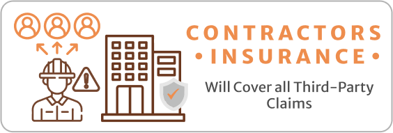 Contractors Insurance will cover all third party claims