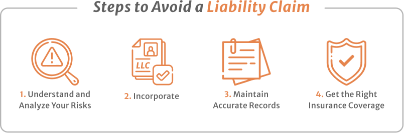 Four principals steps to avoid a liability claims