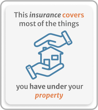 Infographic of Property insuurance covers most of the things you have under your property