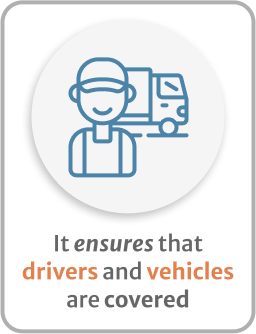 Infographic of commercial auto It ensures that drivers and vehicles are covered