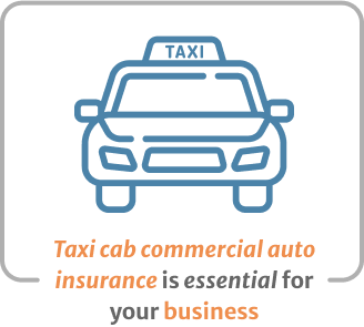 Infographic of Taxi cab commercial auto insurance is essential for your business