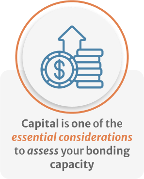 Inphografics of capital is one of the essential considerations to assess your bonding capacity