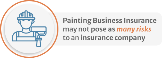 infographic of Painting Business Insurance may not pose as many risks to an insurance company