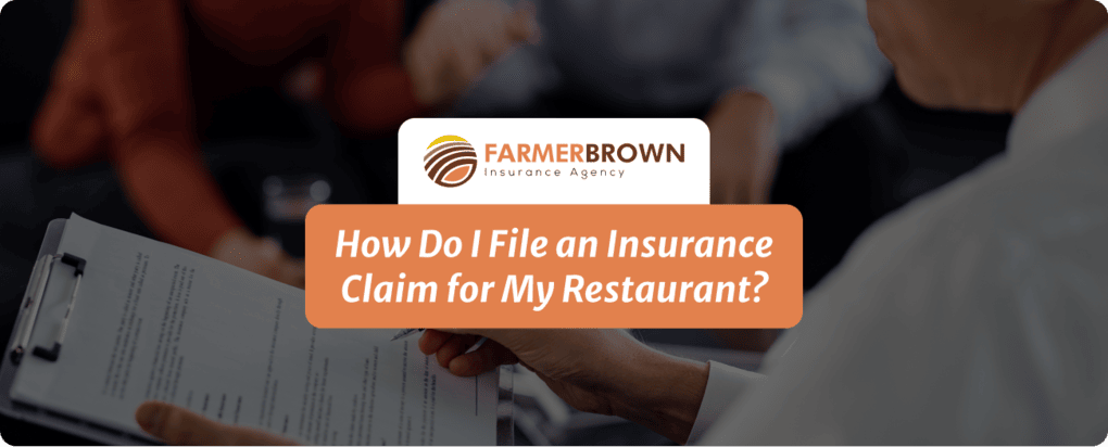 insurance claim for my restaurant