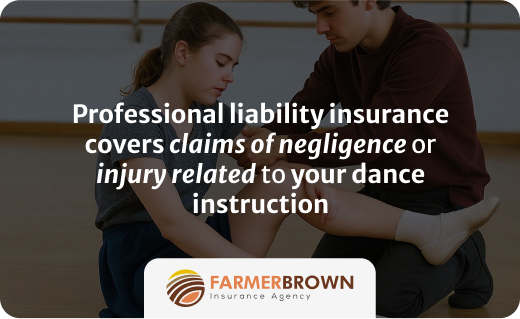 Professional liability insurance for dance studios