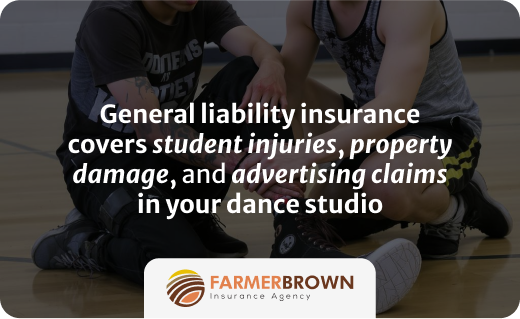 General liability insurance dance studio