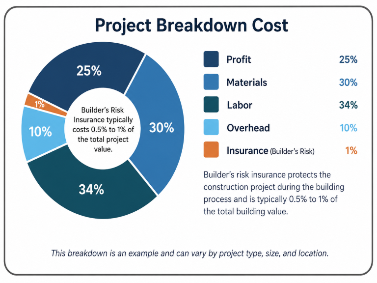 How much does builder's risk cost?