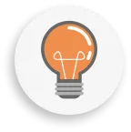 pro tip light bulb icon